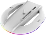 Noname Joystick iPega P5S035SA Vertical Stand (2xUSB-A) with RGB for PS5 Slim/PS5 Pro White