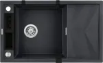 Deante 1-BOWL MAGNETIC GRANITE SINK WITH DRAINER GRAPHITE METALLIC MAGNETIC