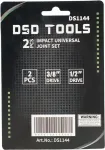 DSDTOOLS 3/8" IR 1/2" &Uuml;HENDUSTE KOMPLEKT 2-OSALINE P&Otilde;RKEKARDANLIIGENDITEGA DS1144