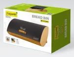 Maestro MR-1775-BLACK bread box Other Black, Wood Bamboo, Metal