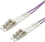 VALUE Fibre Optic Jumper Cable, 50/125 &micro;m, LC/LC, OM4, purple 15 m