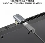 Tech-Protect Nurgaadapter USB-C otsik -> USB-C pesa, 90 kraadi, hall, AA02,
