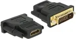 DE-LOCK DeLOCK DVI to HDMI adapter, DVI 24 + 1 pin, HDMI 19 pin female, gold plated connectors, black / 65466