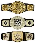 Mattel WWE Championship Title, Role-Play & Costume, Leather-like Belt 3+ Feet with One-Time Adjustment (Styles May Vary)