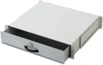 Digitus document tray 2 U (gray, lockable)