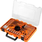 NEO TOOLS Zestaw wierteł i bit&oacute;w, nasadki, 90 el.