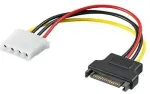 PREMIUMCORD Power adapter Molex 5.25" F - S-ATA M