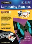 Tooner Fellowes Laminierfolie Enhance A4 gestanzt 80Mikron matt 100