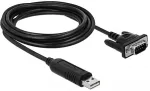 DELOCK Adapter USB 2.0 Typ-A zu 1 x Seriell RS-232 DB9