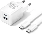 Vention MOBILE CHARGER WALL USB +CABLE/30W 2P TZ-FEQW0-EU-01