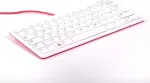 Klaviatuur RASPBERRY PI DE layout - Foundation official Raspberry Pi keyboard (white/red, incl. 3-port USB hub)