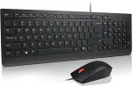Klaviatuur Lenovo Essential Wired Combo S&aelig;t med mus og tastatur Kablet Nordisk