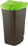 CURVER 214125 trash can 110 L Rectangular Plastic Black, Green