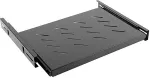 LANBERG 19" sliding shelf 1U/465x347mm, max load capacity up to 60kg | AK-1006-B | Black