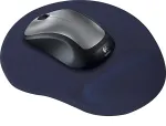 Logilink Mauspad mit Gel-Handballenauflage Silikon blau
