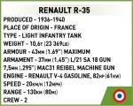 Cobi Klocki COBI Renault R-35, construction toy, scale 1:48