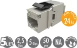 Solarix MULTIPACK 24 pcs - CAT6 STP quick-cut keystone SXKJ-6-STP-BK-NA