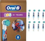 Oral-B Kids 3+ B&oslash;rstehoveder Spiderman, 8 stk.