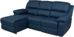 Home4you Nurgadiivan BERIT VN manuaalne recliner 214x160/95xH98cm, tumesinine