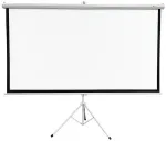 Extralink PROJECTION SCREEN 100inch 169 220x125CM WHITE PVC SEMI-AUTO ROLLER with STAND PSR-100