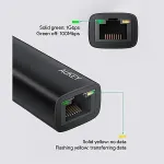 V&otilde;rgukaart Aukey Ethernet Adapter CB-A30 Aluminium Gigabit 10/100/1000 Mbps RJ45 | 1 Gb/s | USB 3.0 Typ C | diody LED