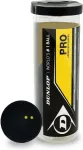 Dunlop Squash ball PRO WSF/PSA Official, 3-tube