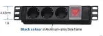 OEM 10" power panel OC 3x230V-2m PPO Black
