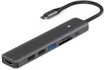 NONAME Adapter USB Type-C - HDMI, 3x USB Type-A, SD, TF, USB Type-C PD100W