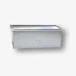 Bachmann Box blatowy 8M - puszka blatowa do montażu gniazd standardu 22,5x45 mm ( 45x45 mm) uchylna dwustronnie, srebrny metalik