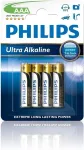 PHILIPS 1x4 Ultra Alkaline AAA battery