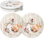 Home4you Taldrikud MIA SNOW 2tk D19cm, kinkekarbis