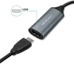Qoltec Adapter USB C USB A HDMI 4K 30Hz aluminium