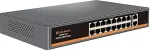 Noname PoE switch 16x 100Mbps PoE + 2x Gigabit UPLINK, 250W