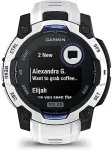 Garmin Instinct 3 Solar watch, 45mm, white