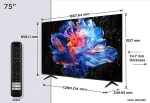 Teler TCL P6K 75P6K TV 190.5 cm (75") 4K Ultra HD Smart TV Wi-Fi Black