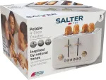Salter EK5823OBVDE Pebble 4-Slice Toaster