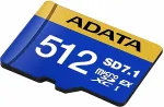 M&auml;lukaart Adata MEMORY MICRO SDXC 512GB SD7.1/UD512GEX3L1-C