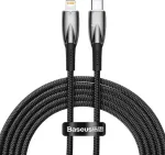 Baseus USB-kaabel USB-C <-> Apple iPhone Lightning otsik, 2m, 20W, must, vastupidav,