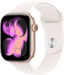 ALSO Deutschland GmbH Apple Watch Series 11 GPS + Cellular 46mm Rose Gold Aluminium Geh&auml;use mit Sport Band (light blush) - S/M