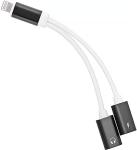 PREMIUMCORD Adapter Lightning to 3.5 mm audio jack + Lightning charging