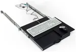 Triton 19' pull-out/rotating shelf for keyboard and mouse, black