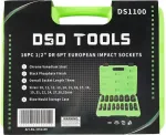 DSDTOOLS 1/2" PIKK 6-K&Uuml;LGNE EUROOPA P&Otilde;RKETRUMMIGA PEA, 16TK DS1100