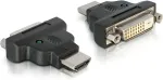 DELOCK Adapter HDMI Stecker zu DVI 24+1 Pin Buchse mit LED