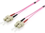 Equip Pro - Patch-Kabel - SC multi-mode (M) bis SC multi-mode (M) - 2 m - Glasfaser - 50/125 Mikrometer - OM4 - halogenfrei - violett