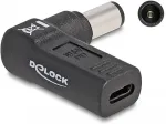 DeLOCK Adapter f&uuml;r Notebook Ladekabel USB Type-C&trade; Buchse zu HP 7,4 x 5,0 mm Stecker 90&deg; gewinkelt