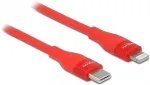Delock Daten- und Ladekabel USB Type-C&trade; zu Lightning&trade; f&uuml;r iPhone&trade;, iPad&trade; und iPod&trade; rot 2 m MFi