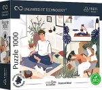 Trefl Prime pusle Yoga Cats Coffee Peace of Mind, 1000 osa