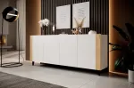 Cama MEBLE FARO chest of drawers 200x42x82 white matt + oak craft