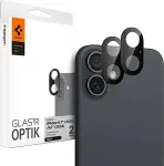 SPIGEN Glas.tR Optik iPhone 16 Plus / iPhone 16 Camera Lens Protector [2 Pack] Black