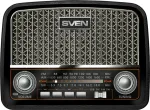 SVEN Speaker SRP-555, black-silver (3W, FM/AM/SW, USB, SD/microSD, battery)